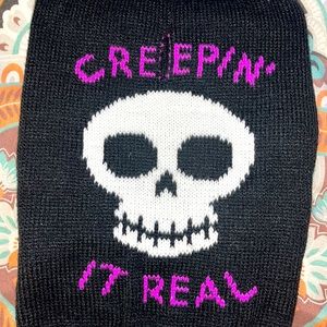 CREEPIN’ IT REAL SKULL DOG PET SWEATER
